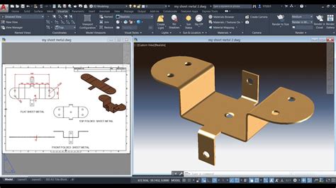 sheet metal design in AutoCAD